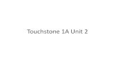 Touchstone 1A Unit 2 - UTMmariapinto/Touchstone 1A Unit 2.pdf · Touchstone 1A Unit 2 . In this unit, we will study: •Verb to be simple present: he, she •Singular nouns ... –a