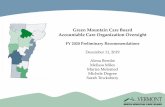 Green Mountain Care Board Accountable Care Organization ... · PDF file 12/11/2019  · • GMCB—Green Mountain Care Board • HCA—Health Care Advocate • HSA—Health Service
