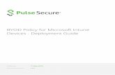 BYOD Policy for Microsoft Intune Devices - Deployment Guide · The Pulse Secure product that is the subject of this technical documentation consists of (or is intended for use with)