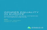 GENDER EQUALITY IN EUROPE...GENDER EQUALITY IN EUROPE · MARCH 2020 Assessing 255 leading companies on workplace equality 6 INTRODUCTION Europe is considered one of the most ad-vanced