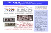 PAGES The PHSC E-MAIL · THE PHSC E-MAIL 1 VOL. 9-7 October 2009 Wednesday, October 21st, 2009… Celebrating the 100th Anniversary of Henry’s Camera Stores, Andy Stein will be