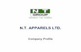 N.T. APPARELS LTD.WORK WEAR KNIT/JERSEY ITEMS Poly. 65% Cotton 35%, Pique, Wash Guarantee 50, GSM 180 Poly. 65% Cotton 35%, Pique, Wash Guarantee 50, GSM 180 Modacrylic 60%, Cott.39%