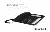 User’s Manual (en) ISDN Comfort Phone tiptel 2020 · The ISDN access provides power supply for your telephone. The AC adapter of the ISDN NTBA (network termination basic access)