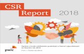 CSR Report - PwC · 2019-08-07 · Jsme hrdí, že jsme v roce 2018 získali hned čtyři ocenění v soutěži TOP odpovědná firma. I nadále chceme v našem úsilí v oblasti
