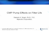 CMP Pump Effects on Filter Lifecmpconsulting.org/wa_files/rakesh_singh.pdf · Development of end-pointing technique to control dishing and erosion Slurry health or quality and mix