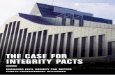 The Case for InTegrITy PaCTs - Transparency International EU the announcement of an Integrity Pact deters