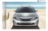 SIENNA - cdn.dealereprocess.net · uncluttered look. Five trim levels — Sienna, LE, SE, XLE and Limited — plus a choice of a 4-cylinder or V6 engine and available All-Wheel Drive