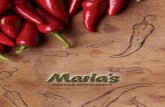 Maria’s S... · PDF file Lunch Margarita 4.25 Quesadillas Extra charge for meat. 5.95 Taco Salad 6.95 Chicken Fajita Salad 6.95 Tortilla Soup (Seasonal) 5.95 Lunch Specials Chalupa