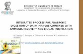INTEGRATED PROCESS FOR ANAEROBIC DIGESTION OF DAIRY …uest.ntua.gr/heraklion2019/proceedings/Presentation/13.A.Eftaxias.pdf · • Anaerobic digestion of dairy manure often results