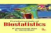 FUNDAMENTALS OF BIOSTATISTICS€¦ · The textbook “Fundamentals of Biostatistics” caters to undergraduate, gradu-ate levels of Biological sciences, Agriculture, Pharmacy, Medicine