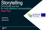Techniques and tips for more effective communication Hack-Pack · The MSLGROUP storytelling hack-pack is intended for use as a guide to using the best storytelling techniques and