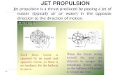 JET PROPULSION · JET PROPULSION Jet propulsion is a thrust produced by passing a jet of ... Heinkel He 178, the world's first turbojet aircraft. Working ... The ideal exhaust is