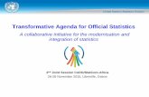 Transformative Agenda for Official Statistics · 11th African Symposium for Statistical Development (ASSD) 2nd Joint Session of the CoDG/StatCom-Africa International Statistical Fellowship