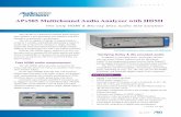 APx585 Multichannel Audio Analyzer with HDMImj-tech.co.kr/kkk/HDMI_datasheet[1].pdf · APx585 Multichannel Audio Analyzer with HDMI The only HDMI & Blu-ray Disc audio test solution