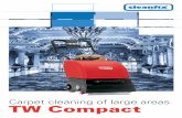 Carpet cleaning of large areas TW Compact · exceptional carpet cleaning machine with brush action forwards and backwards cleaning. The ideal machine for professional cleaning of