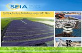 Cutting Carbon Emissions Under §111(d) - SEIA … · forthcoming §111(d) regulations for existing power plants. Because solar energy emits zero carbon emissions while generating