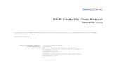 EHR Usability Test Report...SisoHis EHR Usability Test Report 4 1. Executive Summary A usability test of SisoHis was conducted from 02/02/2018 to 05/03/2018 by software development