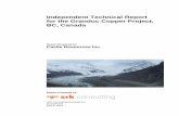Independent Technical Report for the Granduc Copper ... · The Granduc property is a copper volcanogenic massive sulphides (“VMS”) deposit that was mined ... sericite, chlorite
