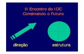 II Encontro do IOC Construindo o Futuro€¦ · II Encontro do IOC Construindo o Futuro direção estrutura. Não limitar o debate da estrutura da Fiocruz ... de pesquisadores, de