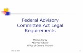 Federal Advisory Committee Act Legal Requirements...Oct 06, 2015  · Waters Subcommittee This group is formed as a subcommittee of EPA’s National Advisory Council for Environmental