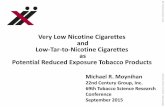 Very Low Nicotine Cigarettes and Low-Tar-to-Nicotine Cigarettes as Potential Reduced ... · 2018-02-16 · Very Low Nicotine Cigarettes and Low-Tar-to-Nicotine Cigarettes as Potential