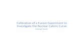 Calibration of aFusion Experiment to Investigate the Nuclear … · 2019-07-03 · Introduction •To further investigate this result, fusion reactions (78Kr + 12C & 86Kr + 12C) were