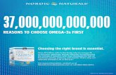 REASONS TO CHOOSE OMEGA-3s FIRST · Nordic Naturals revolutionized the omega-3 industry with new standards for fish oil freshness, purity, potency, and results. That’s why our Ultimate