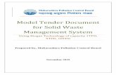 Model Tender Document for Solid Waste Management System...Installation, Erection & Commissioning for 5 Years of Solid Waste Treatment Plant for capacity of ____TPD at [ insert place