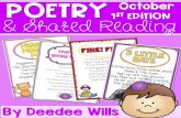Poetry€¦ · punctuation, words that rhyme, initial or ending sounds, long/ short vowel sound, s aces. Read the poem. Look for all the high-frequency words they know or words on
