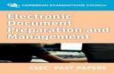 CSEC® Electronic Document Preparation and Management Past ...femihealthytips.com/wp-content/uploads/2019/05/CSEC®...Past-Pap… · CSEC® PAST PAPERS. AER Macmillan Education 4