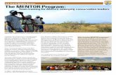 U.S. Fish & Wildlife Service The MENTOR Program · Africa. The College of African Wildlife Management, in Mweka, Tanzania, and the Africa Biodiversity Collaborative Group worked side