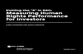 Putting the “S” in ESG: Measuring Human Rights Performance ... · greater attention to human rights, and partnering with Robert F. Kennedy Human Rights to develop human rights