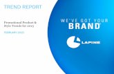 Promotional Product & Style Trends for 2015lapineinc.com/.../2015/05/Promotional-Product-Style... · keeps health concerns top of mind. Brand name wearables such as Garmin’s vivosmart,