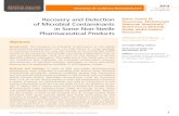 Recovery and Detection Rania Saeed El- Houssieny, Mohammad ... · Walid Faisal Elkhatib, Nadia Abdel-Haleim Hassouna Abstract Background: The presence of microbial contaminants in