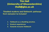 Tim Hall (University of Gloucestershire) thall@glos.acstemdisability.org.uk/media/1023/timhall.pdf · Tim Hall (University of Gloucestershire) thall@glos.ac.uk ZDisabled students