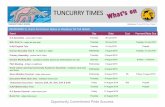 TUN URRY TIMES - tuncurry-p.schools.nsw.gov.au · raised will be used for resources, excursions, our end of year presentation day. The trivia night will be held at Sporties Tuncurry