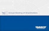 Annual Meeting of Shareholders 2016 - Transcat€¦ · −FY16: $13.9M paid plus deal holdbacks of $2.4M −Q1 FY17: $7.6M including deal holdback of $0.7M Financial flexibility –Strong