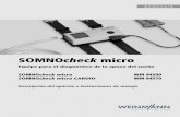 SOMNOcheck micro · Visión general ES 3 1. Visión general 1.1 Aparato 2 Tecla 3 Conexión del sensor de oxímetro de pulso / sensor CARDIO 1 Conexión de la canula nasal de presión