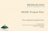 09/09: Project Plan - capstone.cse.msu.edu · The Capstone Experience Project Plan 7 . Design Specifications •Auto-Owners ... Pencil and Paper ... Micello JavaScript API SQL Server