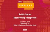 Public Sector Sponsorship Prospectus · Summit Overview Amazon Web Services will host our 8th Annual Worldwide Public Sector Summit for Government, Education and Nonprofits Summit