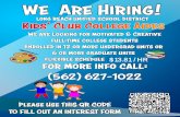 We Are Hiring! · We Are Hiring! Enrolled in 12 or more undergrad units or 6 or more graduate units fliexible schedule $13.54/hr We are Looking for motivated & Creative full-time