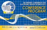 THE PREMIER CONFERENCE FOR ELECTRONIC DESIGN · PDF file Monday, November 3 7:00am – 6:00pm Tuesday, November 4 7:00am – 6:00pm Wednesday, November 5 7:00am – 6:00pm Thursday,