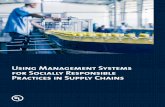 Using Management Systems for Socially Responsible ... · of achieving social performance objectives throughout an organization’s supply chain, the paper then discusses the management