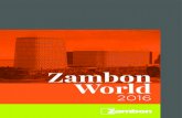 Pharma Cop ENG - ZambonGroup€¦ · 7 Zambon World | 2016 GROUP RESULTS Zambon Company SpA Zambon SpA (Pharmaceutical) ZCube S.r.l./Open Zone Via Lillo del Duca, 10 20091 Bresso