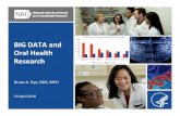 BIG DATA and Oral Health Research - National Oral Health ... · Informatics‐BIG DATA‐Oral Health Research Health Informatics and Evolution of BIG DATA •Informatics Science is
