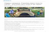 Happy campers: Families learn how to camp - and kids can't ...ell4withmolly.weebly.com/uploads/5/9/6/6/59665927/camping_harde… · Happy campers: Families learn how to camp - and