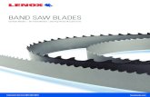 BAND SAW BLADES · aluminum/ non-ferrous carbon steels structural steels alloy steels bearing steels mold steels stainless steels tool steels titanium alloys nickel-based alloys (inconel®)