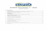 EUPHA Newsletter 7 2015 - CZRczr.si/index.php/publikacije.html?file=files/CZR/publikacije/Eupha Ne… · EUPHA Section on Food and Nutrition on Wednesday 14 October. Find out more