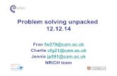 Problem solving unpacked 12.12 - NRICH...Problem-solving process 1. Getting started try a simpler case draw a diagram represent with model act it out 2. Working on the problem visualise