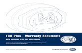 ECO Plus - Warranty documents - BPW · ECO Plus warranty, extended warranty and additional warranty hereinafter referred to as ”warranties” or ”warranty”. 1.2 Extent of warranty